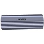 Unitek USB-C 10Gbps to NVMe M.2 SSD Enclosure with 30cm USB-C Cable - Space Grey 10Gbps Transmission Speed - Effective Heat Dissipation - Tool Free Installation - Aluminium Alloy