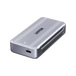 Unitek Solid Force Reefer TurboCool S1242A USB4 40Gbps M.2 SSD Enclusure - Aluminium Space Grey Cooling Fan - Supports M/B&M Key NVMe/ PCIe SSDs - Read speed: 3800MB/s - Write speed: 3800MB/s - 15cm Cable
