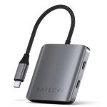 SATECHI Aluminum 4 Port USB-C Hub with 100w PD - Space Grey