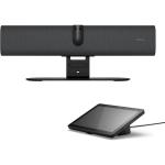 Jabra PanaCast 40 Dual-Lens 180° Panoramic-4K UHD Video Bar System with Touch Console MTR on Andriod - 6-Mics Noise Cancellation - Stereo-Speakers - Microphone Range up to 4m