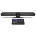 Logitech Rally Bar 4K PTZ All-in-one Conference Video Bar + TAP Cat5e - Graphite MTR on Android - FOV 120° - 4x Zoom - Microphone Range up to 7m