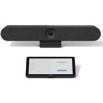 Logitech Rally Bar Huddle Tap Cat5e - 4K PTZ All-in-one Conference Video Bar - MTR on Android - FOV 120° - 4x Zoom - Microphone Range up to 4M