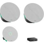 Yealink CMKit-121 Comprehensive Conference Room Audio Solution (CM20 Ceiling Microphone x1 - CS10 Ceiling Speaker x2 - RCH40 E2 PoE Switch x1)