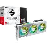 ASRock AMD Radeon RX 9060 XT Steel Legend 16GB GDDR6 Graphics Card PCIE 5.0 - 2.55 Slot - 1x 8 Pin Power - Minimum 550W PSU