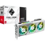 ASRock AMD Radeon RX 9070 XT Steel Legend 16GB GDDR6 Graphics Card PCIE 5.0 - 2.9 Slot - 2x 8 Pin Power - Minimum 800W PSU