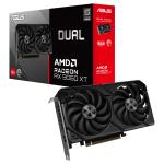 ASUS DUAL AMD Radeon RX 9060 XT 16GB GDDR6 Graphics Card PCIE 5.0 - 2.5 Slot - 1x 8 Pin Power - Minimum 550W PSU