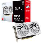 ASUS DUAL AMD Radeon RX 9060 XT 16GB GDDR6 WHITE Graphics Card PCIE 5.0 - 2.5 Slot - 1x 8 Pin Power - Minimum 550W PSU