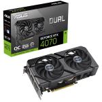 ASUS DUAL NVIDIA GeForce RTX 4070 EVO OC 12GB GDDR6 Graphics Card 2.6 Slot - 1x8 Pin Power - Minimum 650W PSU