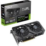 ASUS DUAL NVIDIA GeForce RTX 4070 SUPER EVO OC 12GB GDDR6X Graphics Card 2.5 Slot - 1x 16 Pin Power (2X 8 Pin Power Adapter Included), 1 X HDMI. 3 X DisplayPort. Recommended 750W PSU