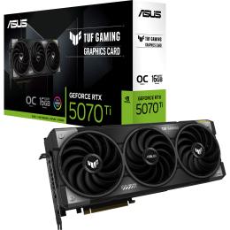 ASUS TUF NVIDIA GeForce RTX 5070 Ti OC GAMING 16GB GDDR7 Graphics Card PCIE 5.0 - 3.1 Slot - 1x 16 Pin Power - Minimum 850W PSU