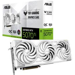 ASUS TUF NVIDIA GeForce RTX 5070 Ti OC GAMING WHITE 16GB GDDR7 Graphics Card PCIE 5.0 - 3.1 Slot - 1x 16 Pin Power - Minimum 850W PSU
