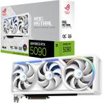 ASUS ROG ASTRAL NVIDIA GeForce RTX 5090 OC GAMING WHITE 32GB GDDR7 Graphics Card PCIE 5.0 - 3.8 Slot - 1x 16 Pin Power - Additional Back Fan Cooling - Minimum 1000W PSU