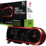 ASUS ROG Matrix Platinum GeForce RTX 5090 32GB GDDR7 Graphics Card PCIE 5.0 - 3.9 Slot - 1x 16 Pin Power - Additional Back Fan Cooling - Minimum 1000W PSU