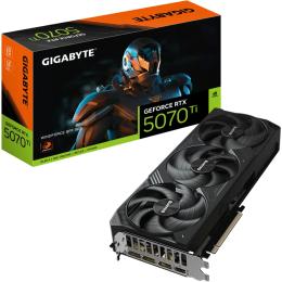 Gigabyte NVIDIA GeForce RTX 5070 Ti WINDFORCE 16GB GDDR7 Graphics Card PCIE 5.0 - 2.5 Slot - 1x 16 Pin Power - Minimum 750W PSU