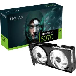 GALAX NVIDIA GeForce RTX 5070 1-Click OC 12GB GDDR7 Graphics Card 2 Slot - 1x 16 Pin Power - White LED Fans - Minimum 650W PSU