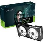 GALAX NVIDIA GeForce RTX 5070 1-Click OC 12GB GDDR7 Graphics Card 2 Slot - 1x 16 Pin Power - White LED Fans - Minimum 650W PSU