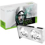 GALAX NVIDIA GeForce RTX 5070 1-Click OC WHITE 12GB GDDR7 Graphics Card 2 Slot - 1x 16 Pin Power - White LED Fans - Minimum 650W PSU