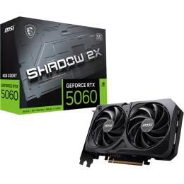 MSI NVIDIA GeForce RTX 5060 8G SHADOW 2X OC 8GB GDDR7 Graphics Card PCIE 5.0 - 2 Slot - 1x 8 Pin Power - Minimum 550W PSU