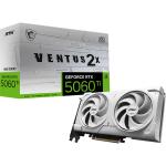 MSI NVIDIA GeForce RTX 5060 Ti 16G VENTUS 2X OC WHITE PLUS 16GB GDDR7 Graphics Card PCIE 5.0 - 2 Slot - 1x 8 Pin Power - Minimum 650W PSU