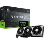 MSI NVIDIA GeForce RTX 5080 VENTUS 3 X OC 16GB GDDR7 Graphics Card PCIE 5.0 - 2.5 Slot - 1x 16 Pin Power - Minimum 850W PSU