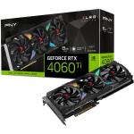 PNY NVIDIA Geforce RTX 4060 Ti XLR8 Gaming VERTO 8GB GDDR6 Dual Slot - 1x 8 Pin Power - Minimum 550W PSU