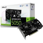 PNY NVIDIA GeForce RTX 5050 8GB GDDR6 Dual Fan Graphics Card PCIE 5.0 - 2 Slot - 1x 8 Pin Power - Minimum 550W PSU -