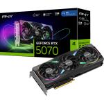 PNY NVIDIA GeForce RTX 5070 ARGB EPIC-X RGB OC 12GB GDDR7 Graphics Card PCIE 5.0 - 1x 16 Pin Power - Minimum 750W PSU