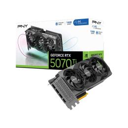 PNY NVIDIA GeForce RTX 5070 Ti OC 16GB GDDR7 Graphics Card PCIE 5.0 - 3 Slot - 1x 16 Pin Power - Minimum 750W PSU