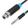Vention BBEBH 6.35mm TRS to XLR Female Audio Cable - 2m - Black Vention BBEBH 6.35mm TRS to XLR Female Audio Cable - 2m - Black