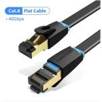 Vention IKCBI Cat8 Patch Cable - 3m - Black Flat
