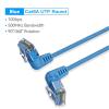 Vention IBOLI Cat6A UTP Patch Cable - 3m - Blue Rotate Right Angle - Slim Type