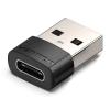 Vention CDWB0 USB 2.0 Male to USB-C Female Adapter Black PVC Type Vention CDWB0 USB 2.0 Male to USB-C Female Adapter Black PVC Type