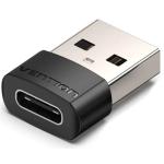 Vention CDWB0  USB 2.0 Male to USB-C Female Adapter Black PVC Type