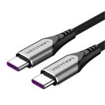 Vention TAEHF 5A USB-C Cable - 1m - Gray USB 2.0 - Aluminum Alloy