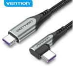 Vention TAKHF 5A USB-C Cable - 1m - Gray USB 2.0 - Right Angle - Aluminum Alloy