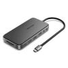 Vention 9-in-1 USB-C Docking Station TPYBB - USB-C to HDMI - 2x USB 3.1 Gen 2-A - USB 2.0  /M.2 NGFF/SD/TF/PD/DC3.5mm - 0.15m Gray Aluminum