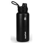 AquaFlask Original 946 mL (32oz) Water Bottle - Space Black , Keeps Drinks Cold for 24 Hours, Keeps Drinks Hot for 12 Hours, Double-walled stainless steel, BPA Free, Durable, Leak-Proof and Eco-Friendly, Designed in California