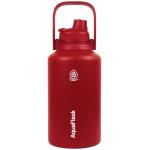 AquaFlask Original 1.89L (64oz) Water Bottles - Cherry Red , Keeps Drinks Cold for 24 Hours, Keeps Drinks Hot for 12 Hours, Double-walled stainless steel, BPA Free, Durable, Leak-Proof and Eco-Friendly, Designed in California