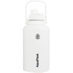 AquaFlask Original 1.89L (64oz) Water Bottles - Arctic White, Keeps Drinks Cold for 24 Hours, Keeps Drinks Hot for 12 Hours, Double-walled stainless steel, BPA Free, Durable, Leak-Proof and Eco-Friendly, Designed in California