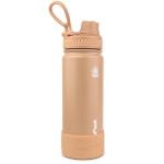 AquaFlask Earth 532 mL (18oz) Water Bottle - Wild Mushroom , Durable, Leak-Proof and Eco-Friendly, Keeps Drinks Cold for 24 Hours, Keeps Drinks Hot for 12 Hours, Double-walled stainless steel, BPA Free, Designed in California