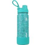 AquaFlask IL Terrazzo 532 mL (18oz) Water Bottle - Seafoam Green , Keeps Drinks Cold for 24 Hours, Keeps Drinks Hot for 12 Hours, Double-walled stainless steel, BPA Free, Durable, Leak-Proof and Eco-Friendly, Designed in California