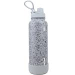 AquaFlask IL Terrazzo 1.18 L (40oz) Water Bottle - Graphite , Keeps Drinks Cold for 24 Hours, Keeps Drinks Hot for 12 Hours, Double-walled stainless steel, BPA Free, Durable, Leak-Proof and Eco-Friendly, Designed in California