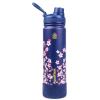 AquaFlask Sakura 2 650 mL (22oz) Water Bottle - Navy , Keeps Drinks Cold for 24 Hours, Keeps Drinks Hot for 12 Hours, Double-walled stainless steel, BPA Free, Durable, Leak-Proof and Eco-Friendly, Designed in California AquaFlask Sakura 2 650 mL (22oz) Water Bottle - Navy , Keeps Drinks Cold for 24 Hours, Keeps Drinks Hot for 12 Hours, Double-walled stainless steel, BPA Free, Durable, Leak-Proof and Eco-Friendly, Designed in California