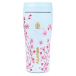 AquaFlask Sakura Slate Cup 473mL (16oz) Water Bottle - Blue , Keeps Drinks Cold for 24 Hours, Keeps Drinks Hot for 12 Hours, Double-Walled stainless steel, Ice cube Compatible, BPA Free, Dishwasher Safe, Durable, Leak-Proof and Eco-Friendly