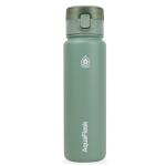 AquaFlask Earth Sip 710mL (24oz) Water Bottle - Celadon Green , Keeps Drinks Cold for 24 Hours, Keeps Drinks Hot for 12 Hours, Double-walled stainless steel, BPA Free, Durable, Leak-Proof and Eco-Friendly, Designed in California