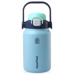 AquaFlask Jug 1.18 L (40oz) Water Bottle - Billy Jean(Blue) , Keeps Drinks Cold for 24 Hours, Keeps Drinks Hot for 12 Hours, Double-walled stainless steel, BPA Free, Durable, Leak-Proof and Eco-Friendly, Designed in California