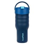 AquaFlask Tumbler 887mL (30oz) Water Bottle - Atlantic Wave , Keeps Drinks Cold for 24 Hours, Keeps Drinks Hot for 12 Hours, Double-walled stainless steel, BPA Free, Durable, Leak-Proof and Eco-Friendly, Designed in California