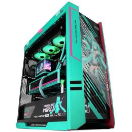 GGPC MIKU Limited Edition RTX 5080 Gaming PC AMD Ryzen 7 9800X3D 8 Cores / 16 Threads - 64GB RAM - 2TB Gen5 SSD - NVIDIA GeForce RTX5080 16GB Graphics - WiFi + Bluetooth - Windows 11 Home