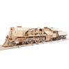 Ugears 120853 Mechanical Model Kit - V-Express Steam Train with Tender