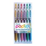 Pilot 20250 Pop'lol Gel Ink Rollerball Pen Metallic - Pack of 6